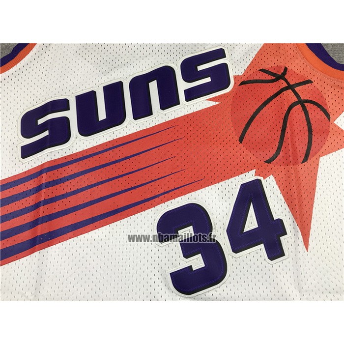 Maillot Phoenix Suns Charles Barkley NO 34 Mitchell & Ness 1992-93 Blanc